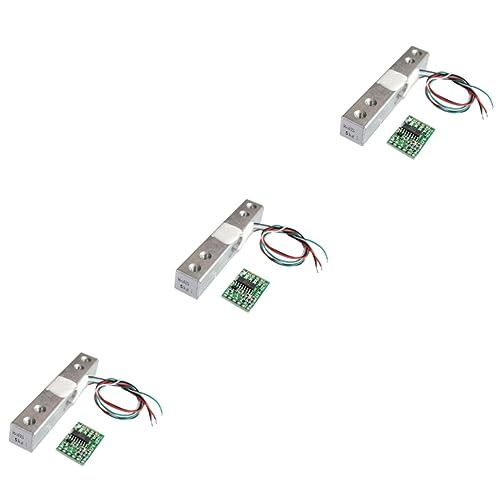 FUNOMOCYA 3pcs 5 Hx711 Weighing Sensor Hx711 Weighing Pressure Sensor Sensors High Pressure Tension Weighing Load Cell Amplifier Module Ad Converter Module Transducer Precision Ad Module