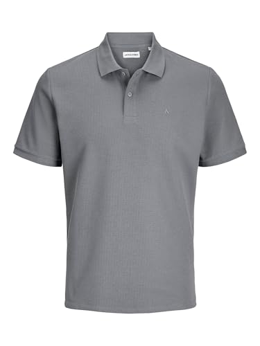 Jack & Jones Polo para Hombre Jjeaustin SS Noos, Ultimate Grey, M