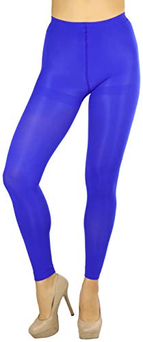 Image of ToBeInStyle Women's Opaque Ankle Long Nylon Footless Fun Tights Pantyhose