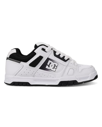 Image of DC Men's Stag Skate Shoe, White /Black, 9