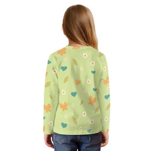 Cute Shirts for Girls Size 5-12 Tie Front Tops Long Sleeve Crewneck Clothes Casual2