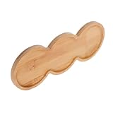 HOLIDYOYO Bandeja de Bambú con Ranuras Antideslizante para Copas Posavasos para Vino y Whisky Soporte Decorativo para Servir Fiestas y Hogar Resistente y Duradero Reutilizable
