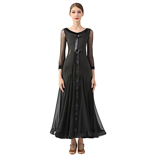 Robe de danse salsa pour femme avec jupe latine et flamenco