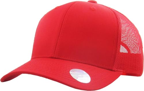 Image of Classic 6 Panel Cotton Twill Mesh Trucker Cap Hat Adjustable Snapback Hat