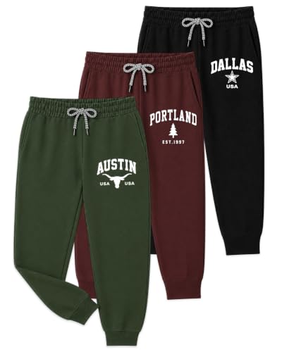 Image of Kuchipoo Boys Regular Fit Track Pants - Pack of 3