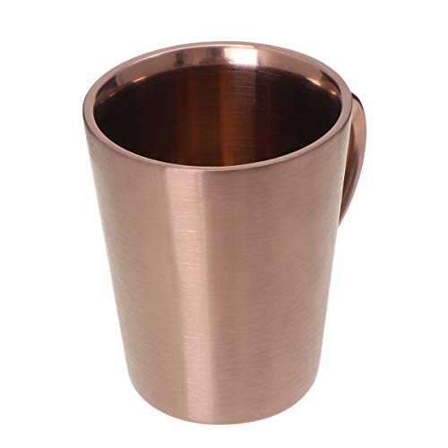 DOITOOL Caneca criativa de aço inoxidável de 340 ml com isolamento de caneca de café de camada dupla