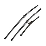 VEADONS Car Front Window Wipers Blades for VW Atlas Teramont 2017-2023 26 inches + 21 inches + 11 inches,Rubber Front Window Washer Windscreen Windshield Wipers Blades Accessories