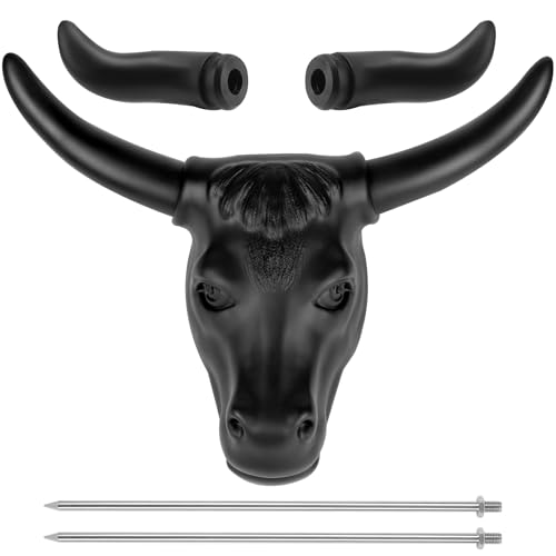 ERfover Roping Calf Head Steer Dummy Practice Kit Two Pair of Detachable Horn