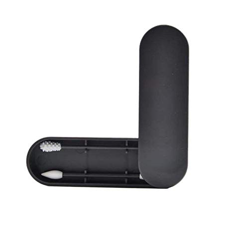 Preisvergleich Produktbild Nicololfle Wiederverwendbare Wattestäbchen, Doppelköpfige Silikon Wattestäbchen Umweltfreundliche Sicherheit Wattestäbchen Tragbare Ohrstäbchen Ohrreinigung Mit Aufbewahrungsbox, 2 Teile / Karton