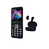 Logic Z3L 4G Flip Phone W/Buds – Unlocked Dual SIM | SOS Button, Long Battery Life, Expandable Storage (Black)