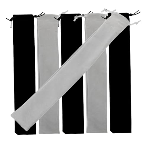 BIUDECO 6Pcs Soprano Recorder Pouch Soft Cloth Flute Carrying Bag with Drawstring Closure for Easy Storage and Travel Musical Instrument Storage