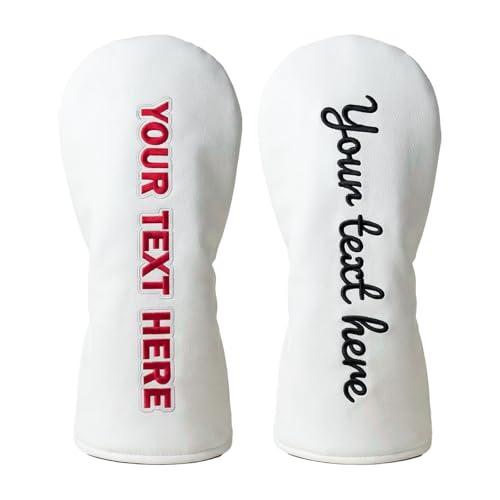 Embroidered Text Golf Headcover