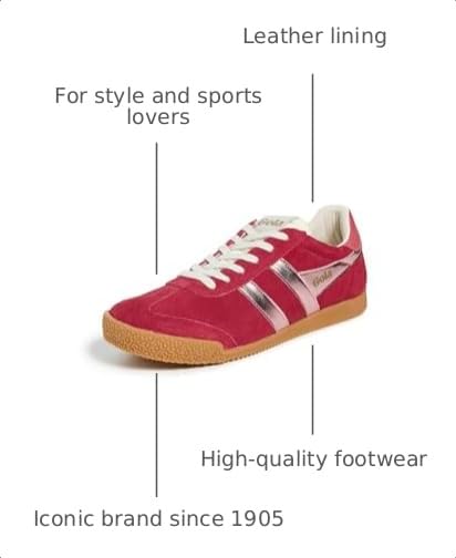 Image of Gola Women's Elan Glitz Suede Sneakers