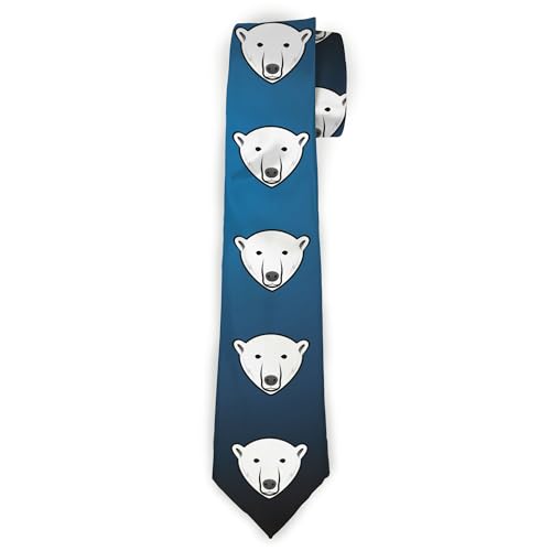 Cravate ours polaire Buckle-Down bleu délavé idéale pour le bureau et les fêtes
