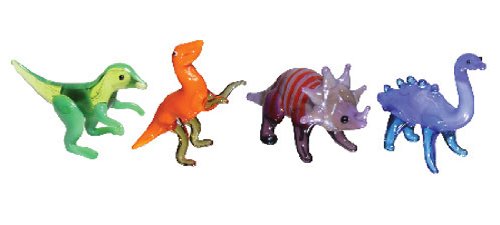 Looking Glass Reptile Set Miniature Collectible, Pack of 4