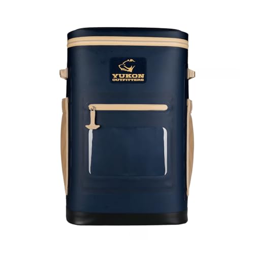 Yukon Outfitters Hatchie 54L Cooler Backpack Navy/Tan