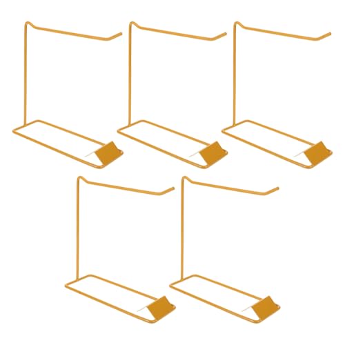 CALLARON 5piezas Expositor de Arte de Uñas Metálico Salones de Belleza Soporte para Tabla de Colores de Uñas para Mostrar Pintauñas de Gel