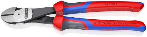 Knipex 74 02 250 High-leverage diagonal cutters, 10 in., comfort grip