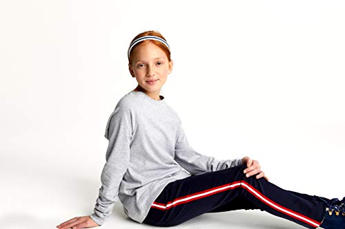 Image of French Toast Girls' Adjustable Waist Stretch 5 Pocket Taping Skinny Pant, Navy, 2T