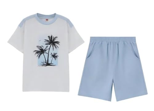 Image of GERU Oversize Boys Summer Sets Short Sleeve Top+Shorts (order a size down)