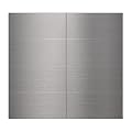 40-Pack 3"x6" Brushed Silver Aluminum Peel and Stick Tile