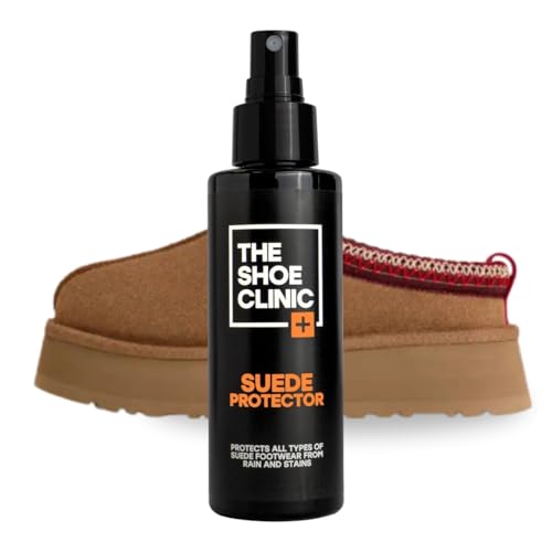 Shoe Clinic Suede Protector Spray for Suede & Nubuck Leather | Stain Dirt & Rain Water Protection | Waterproof Shoe Protector Spray for Shoes Boots & Trainers | 125ml