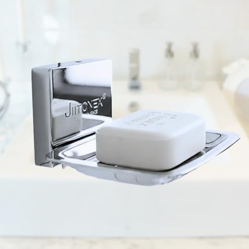 Image of Premium Soap Dish | Heavy-Duty Stainless Steel | Rust-Proof, Wall Mounted Bathroom Soap Holder | Long-Lasting, Elegant & High-Durability Soap Stand Triple Premium