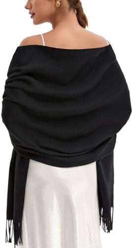 Pashmina Scarf and Shawl - Soft Women Pashminas Wrap for Wedding Evening Party dresses