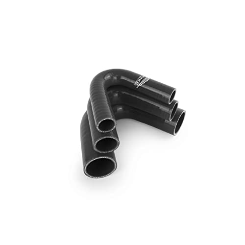Manguera de silicona negra de 135 grados y diametro de 76 mm para motor de coche