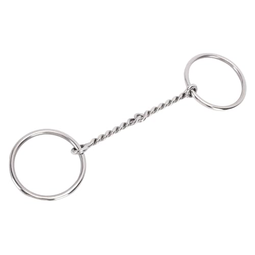 Pssopp Professionelles Pferdetrense-Gebiss, 295 Mm, Edelstahl, Langlebiges Reitgebiss mit Glatter Verbindung für Training und Tägliches Reiten