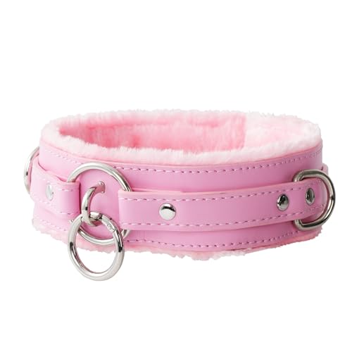 Choker Collar for Women, Gothic Punk Neckace Fashion Jewerly Adjustable Leather Collar with Alloy Buckle