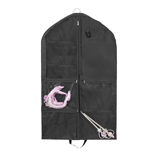 Organizador de roupas de dança, bolsa de roupas com bolsos, bolsa de roupa de dança de balé, bolsa d