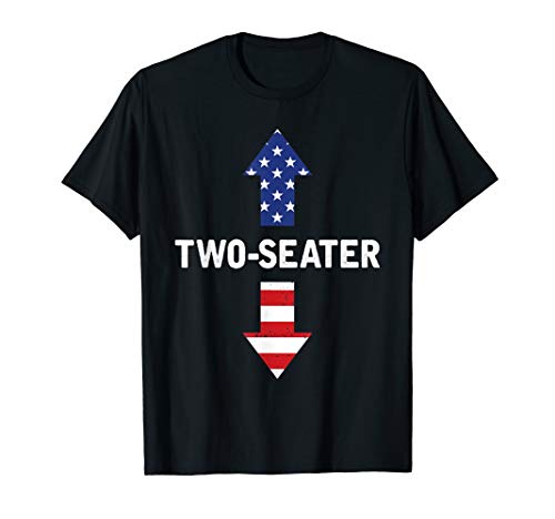 Two Seater Arrow 4th Of July American Flag Two-Seater Shirt