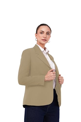 Image of SaintX Women's Premium Formal Blazer | Fully Lined | Regular Fit | 4-Way Stretchable Ultra-Light Fabric | Fashion-Forward | Office /Meetings (WB01)