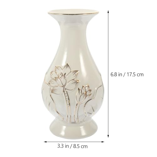 Bouteille d'eau en céramique blanche Tofficu unique pour le bureau
