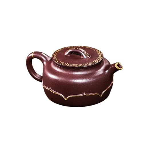 Bouilloire à thé 350 ML argile violette théière artisanale ornements traditionnels - 2