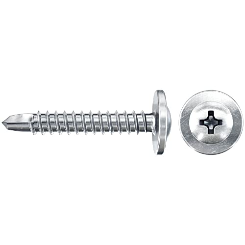 fischer Profile Connector Screw 4.2 x 13 with Drill Tip, Half Round Head, Full Thread and Phillips PH