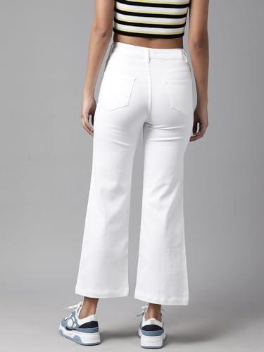 Image of GUTI Womens High Rise Crop Length Jeans()
