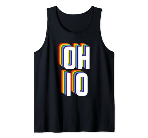 Gay Ohio Pride LGBTQ, regalo del mes del orgullo gay, arco iris gay Ohio Camiseta sin Mangas