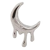 [ROQUE] ボディピアス 16G メルティ ムーン ストレートバーベル(1個売り) 16G シルバー