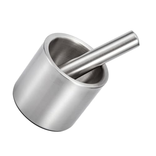 Unomor Versatile Seasoning Grinding Bowl Garlic Mincer Stainless Steel Pestle Kitchen Tool for Restaurant Use