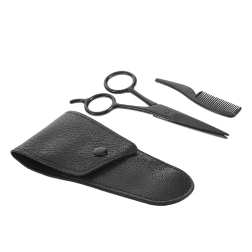 FRCOLOR -one Beard Grooming Kit Scissors Brush Comb for Styling and Trimming Ideal for Home Salons