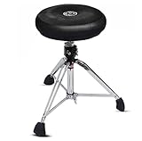 Roc-N-Soc - Taburete de tambor con asiento redondo, color negro