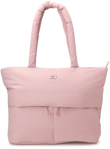 Image of Reebok Womens Tote Bag - Large Lightweight Puffer Travel Tote with Zipper - Carry On Shoulder Bag Work Bags for Women