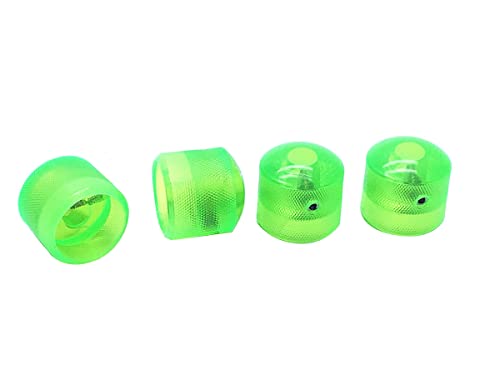 Jiayouy Set Of 4 Plastic Potentiometer Rotary Knob Fit 6Mm Shaft Pots Replacement For Electric Guitar Bass Volume Tone Knob Green #TOP1