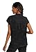 Healing Hands Scrub Top for Women Modern Fit Tee with 2 Pockets, Moisture Wicking, 360° Stretch and Quick Dry Fabric 2352, M, Black