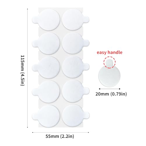 Image of JIEHENG 300Pcs Double Sided Dot Stickers,0.8 inch Adhesive Dots(20mm) | Removable Adhesive Putty Stickers,Waterproof,Clear Sticky Adhesive Mounting Putty