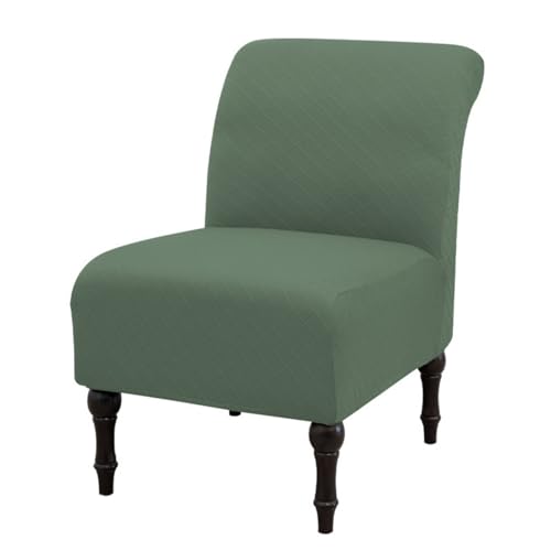 Image of Eco-Ancheng Armless Chair Slipcover Removable Armless Accent Chairs Covers Washable Armless Slipper Chair Slipcover Printed Armless Chair Furniture Protector Covers for Living Dining Room Hotel