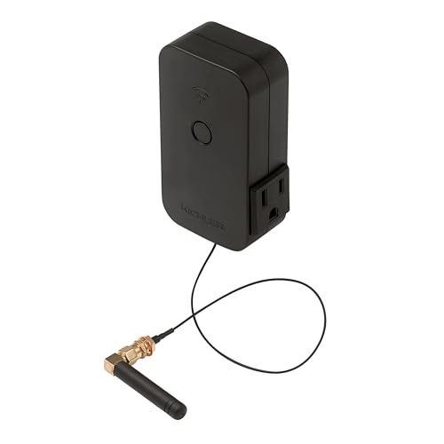 Kichler Smart Control Timer in Black, Wi-Fi Enabled Landscape Lighting Automation (2.5" W x 2.25" H x 4" L), 16085BK