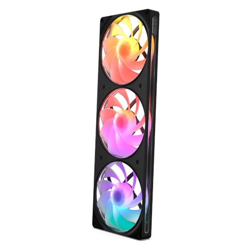 Image of NZXT F420 RGB Reverse - 420mm Single-Frame Reverse Fan - Black